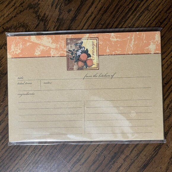 Michaels Blank Fruitful Harvest Fruit Recipe Cards Lot of 3 Packs 54 Total NOS - Picture 2 of 5
